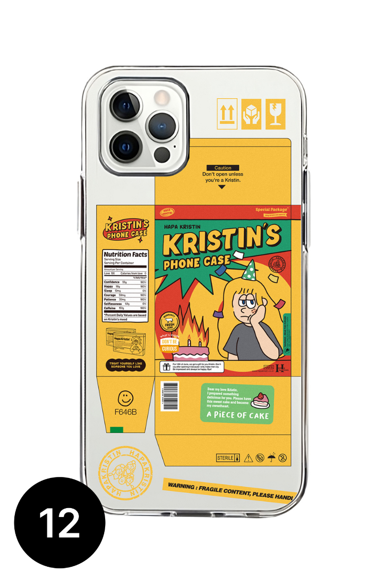 HAPA iPhone 12/12Pro クリアソフトケース - イエロー