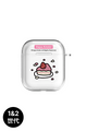 HAPA AirPods(第1/第2世代) クリア ケース - ケーキ